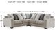 Benchcraft® Ardsley 3-Piece Pewter L-Shape Sectional Sofa-1