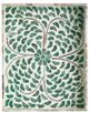 A & B Home Green/White Small Capiz Decorative Tray-3