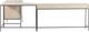 Four Hands Trey Dove Poplar Desk System-2