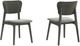 Armen Living Kalia 2-Piece Gray Dining Side Chair Set-0