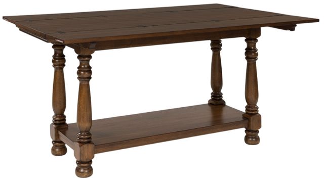 Signature Design by Ashley® Sturlayne Brown Flip Top Sofa Table-2