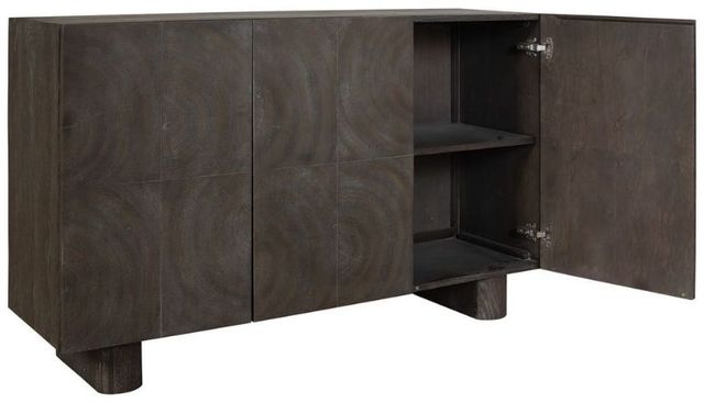 Uttermost® Phineas Walnut 3-Door Modern Cabinet-4