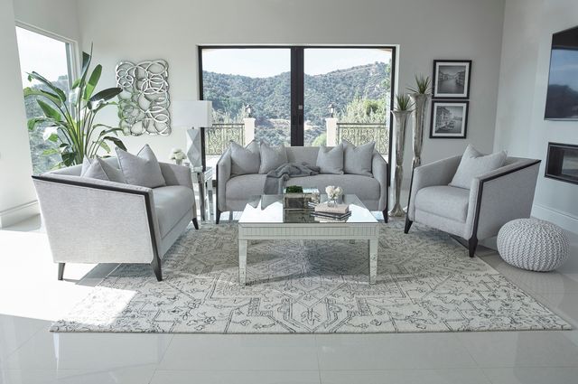 Coaster® Whitfield Dove Grey Arm Sofa-1