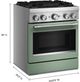 KitchenAid® Commercial Style 30" Cardamom Pro Style Dual Fuel Range with No Preheat Air Fry Mode-2