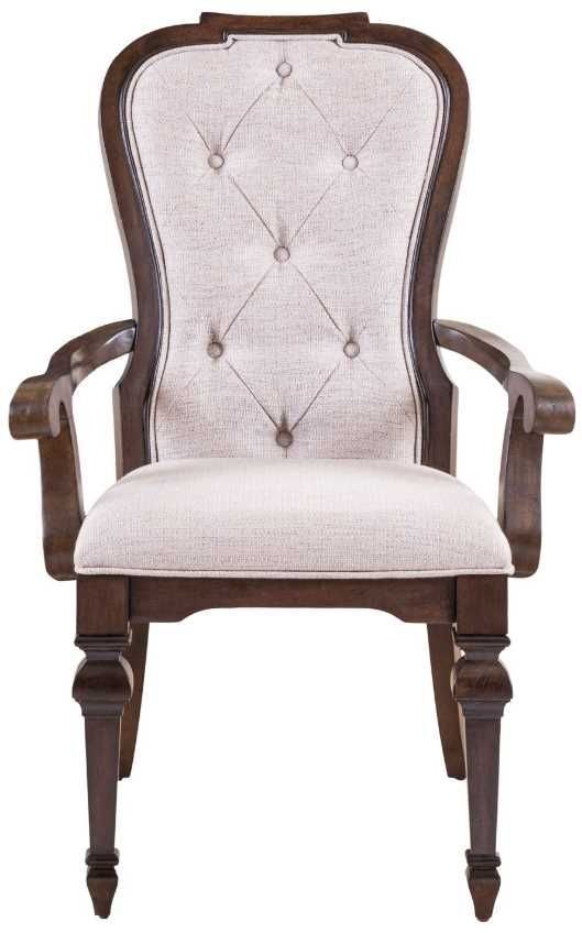 Liberty Furniture Provence Park Chateau Brown/Cream Dining Arm Chair-2