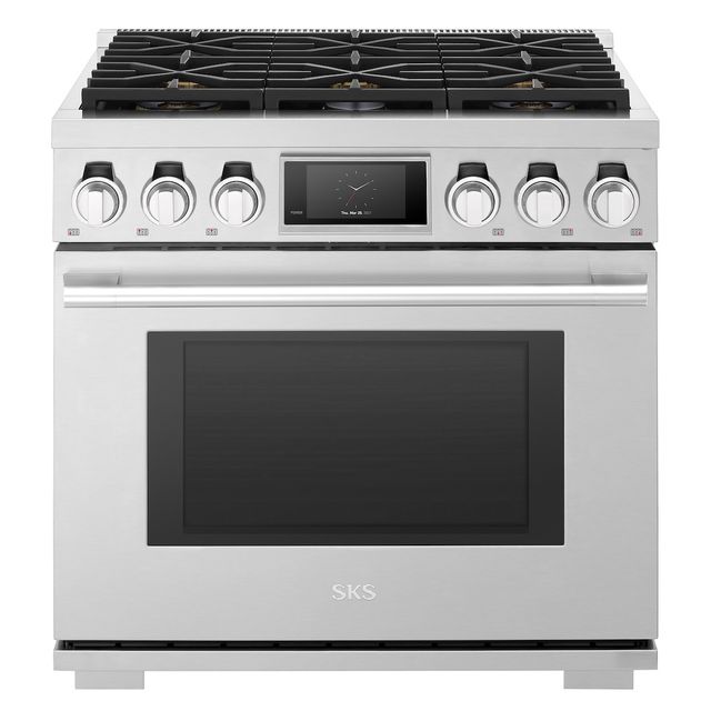 SKS 36" Stainless Steel Pro Style Natural Gas Range