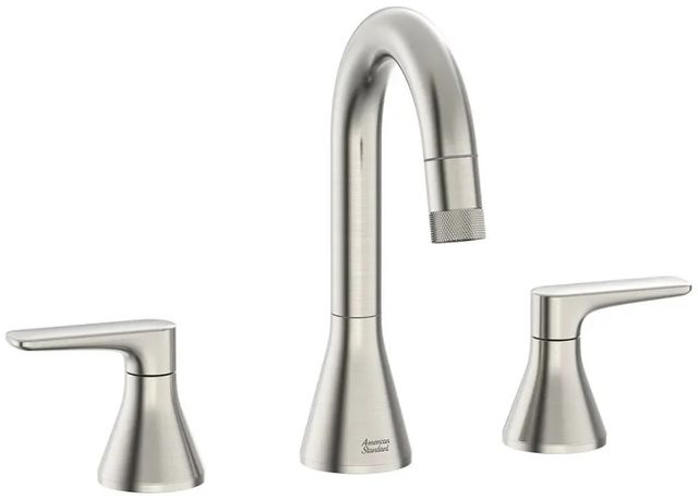 American Standard Aspirations Brushed Nickel 8" Widespread 2-Handle Pull-Down Bathroom Faucet with Drain-1