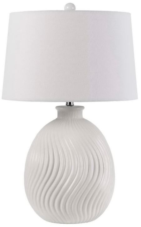 Cal® Lighting & Accessories Olbia Milky White Table Lamp-0