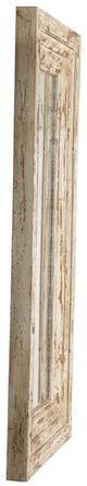 A & B Home Antique White Rectangle Floor Mirror-2