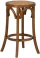 Linon Hyde Walnut Rattan Seat Counter Stool-0