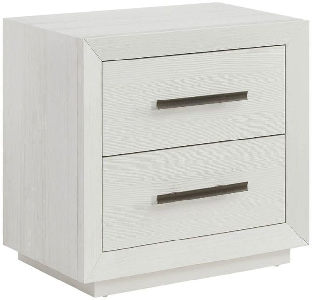 Universal Explore Home™ Oasis White Sandblasted Quartered Pine Shoreline Nightstand-0