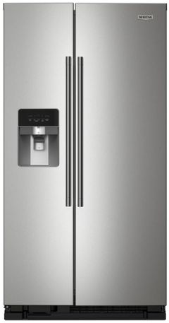 Maytag® 36 in. 24.6 Cu. Ft. Fingerprint Resistant Stainless Steel Side by Side Refrigerator 