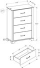 Monarch Specialties Inc. Medium Oak Chest-2
