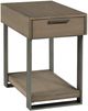 Hammary® Stella Umber Rectangular Chairside Table with Gray Frame-0