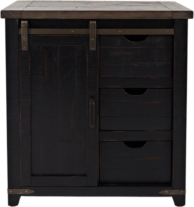 Jofran Inc. Madison County Brown/Vintage Black 32" Accent Cabinet-2