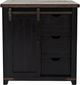 Jofran Inc. Madison County Brown/Vintage Black 32" Accent Cabinet-2