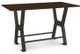Amisco Customizable Parade 42" Walnut Veneer Bar Table-0