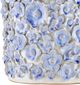 Currey & Company Jessamine Blue Accent Table with white Top -1