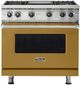 Viking® 5 Series 36” Golden Hour Liquid Propane Pro Style Gas Range with Griddle-0