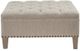 Olliix by Madison Park Taupe Lindsey Tufted Square Cocktail Ottoman-0