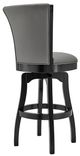 Armen Living Raleigh Gray 26" Swivel Counter Stool-2