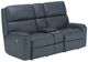 Flexsteel® Rio Blue Reclining Loveseat with Console-0