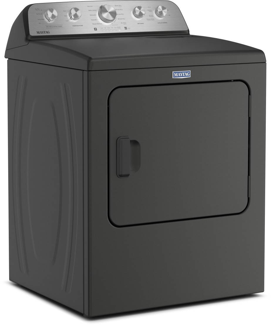 Maytag® Volcano Black Top Load Washer & Electric Dryer Laundry