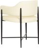 TOV Furniture Sezanne Cream/Matte Black Dining Chair-4