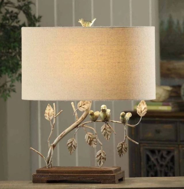 Crestview Collection Ella Beige Table Lamp-1