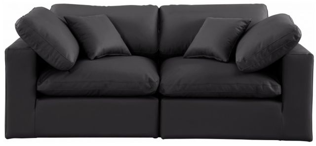 Meridian Furniture Comfy 2-Piece Black Sofa-1