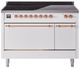 Ilve® Nostalgie II Series 48" White Pro Style Induction Range with Cooper Trim-0