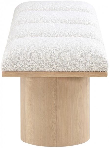 Meridian Furniture Pavilion 4-Piece Cream/Natural 72" Modular Bench Set-2