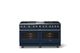 Viking® 5 Series 60" Slate Blue Pro Style Dual Fuel (NG) Range with Polished Chrome Trim-3