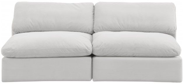 Meridian Furniture Comfy 2-Piece Cream 78" Modular Sofa-1