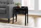 Monarch Specialties Inc. Black Marble 23"H Accent Table-2