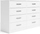 Signature Design by Ashley® Flannia 3-Piece White Full Panel Platform Bed Set-1