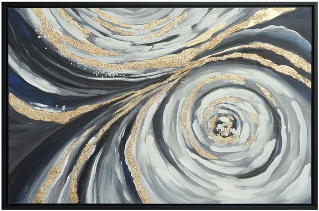 Classy Living Gilded Vortex Swirl Wall Art-0