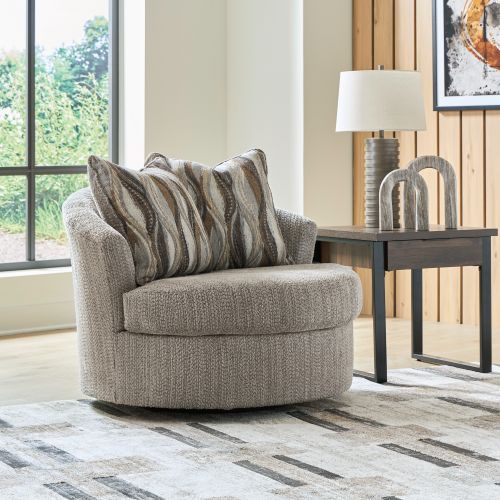 Signature Design by Ashley® Crespino Fossil Swivel Accent Chair-1