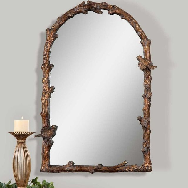 Uttermost® Paza Antique Gold Leaf Arch Mirror-1