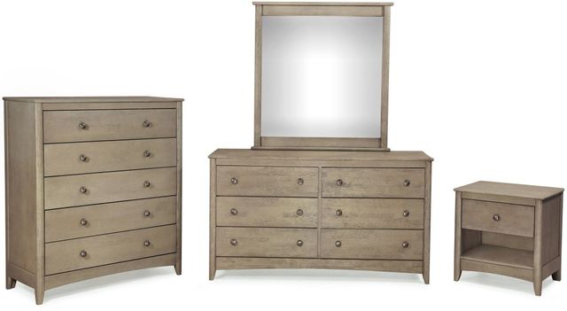 Night & Day Furniture™ Chesapeake Secrets 2 Cases Brushed Driftwood Drawer Chest-1