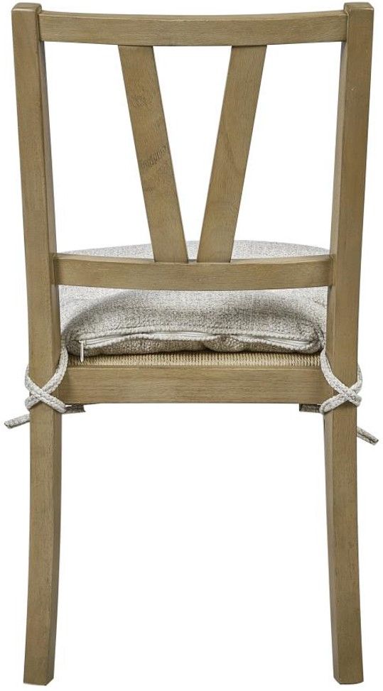 Bernards Tarrington Cashew Slat Back Side Chair with Cushion-3