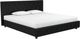 dhp furniture® Dakota Black King Upholstered Panel Bed-0
