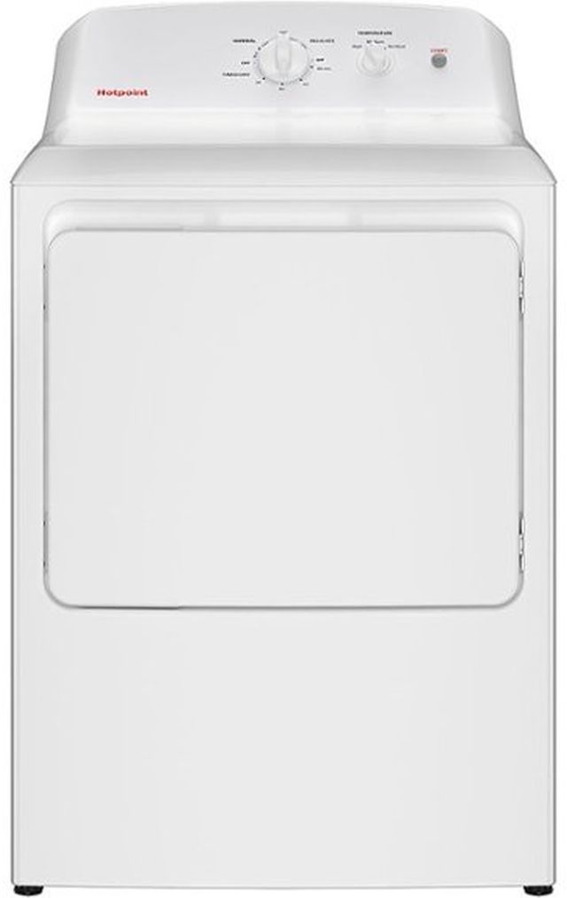 Scratch N' Dent Hotpoint 6.2 Cu. Ft. White Electric Dryer-0