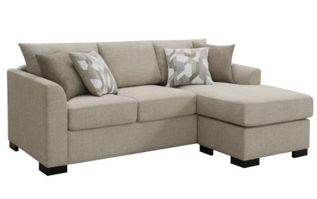 Coaster® Storey Camel Upholstered Sectional Chaise Sofa-0