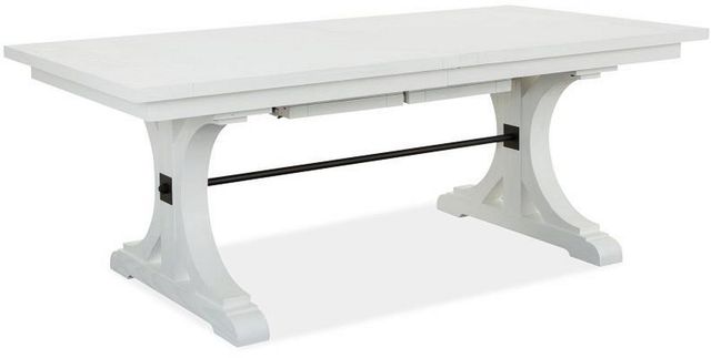 Magnussen Home® Harper Springs Silo White Trestle Dining Table-0