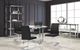 Mazin Furniture Shirelle Black/Chrome Side Dining Chair-3