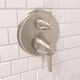 Hansgrohe Ecostat Classic Brushed Nickel Round Thermostatic Trim with Volume Control and Diverter-1