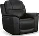 Flexsteel® Crew Raven Power Recliner with Power Headrest and Lumbar-0