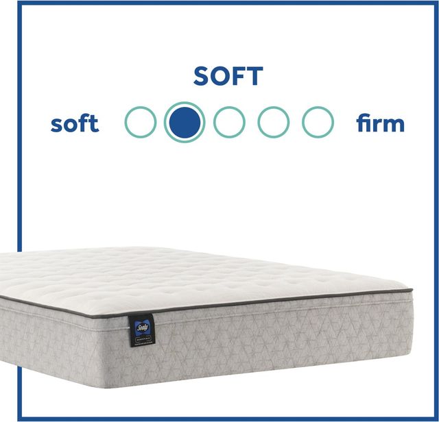 Sealy® Essentials™ Winter Green Innerspring Soft Faux Euro Top Queen Mattress-3