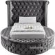 Meridian Furniture Luxus Grey King Bed-1